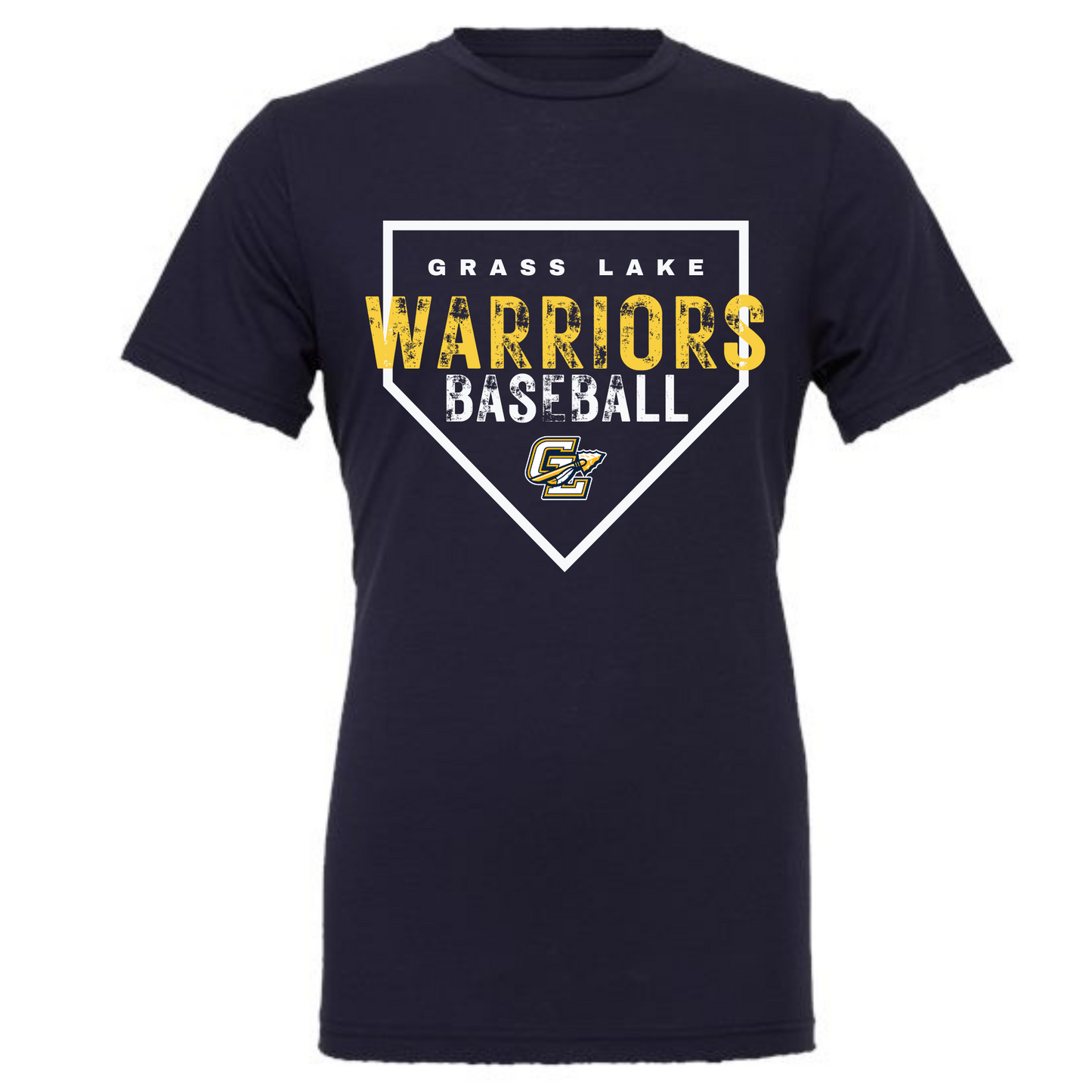 Grass Lake Baseball Plate Graphic