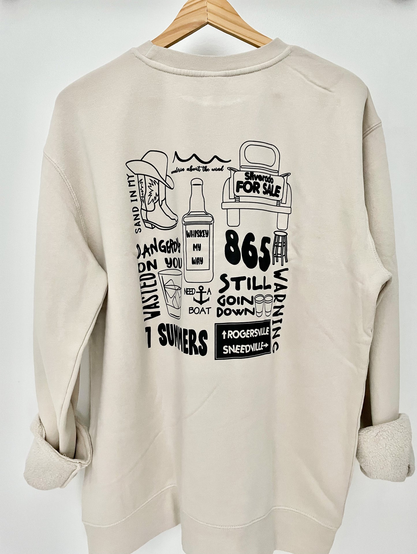Wallen Crewneck-Bone-ivory