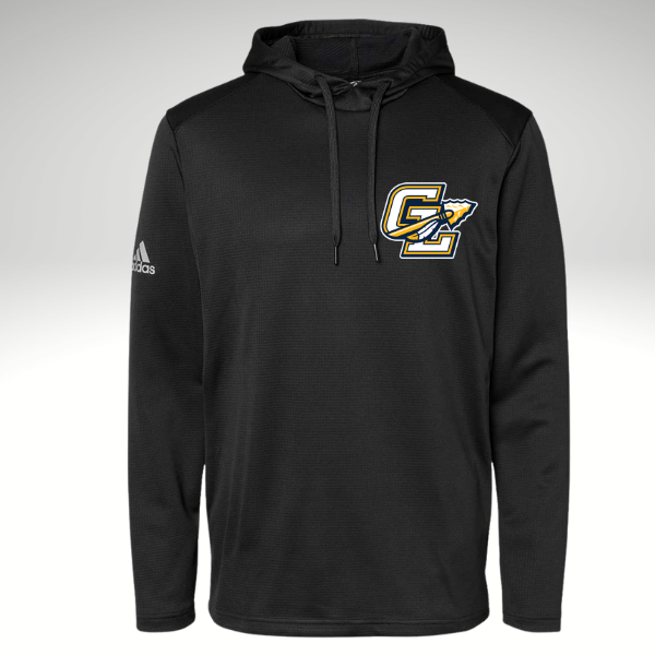Grass Lake-Adidas Mixed Media Hoodie-GL pocket logo