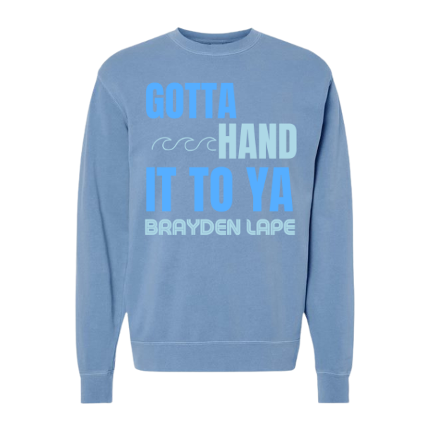 Pigment Blue -Gotta Hand it To Ya - Brayden Lape