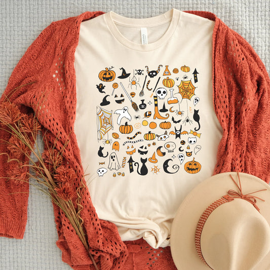Halloween Doodles Tee/Crew