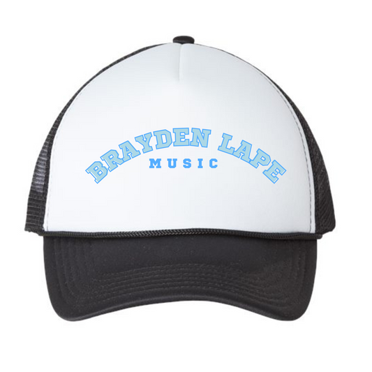 Brayden Lape Music Foam Trucker Hat-Varsity letters